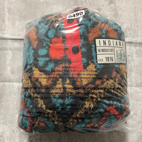 Home Free Indiana Sherpa Pullover 3 Snap Button Fleece Muilt Long Sleeve Men's L - Picture 9 of 9